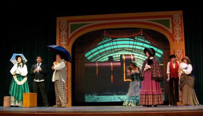The Mystery of Edwin Drood set design and projections rental